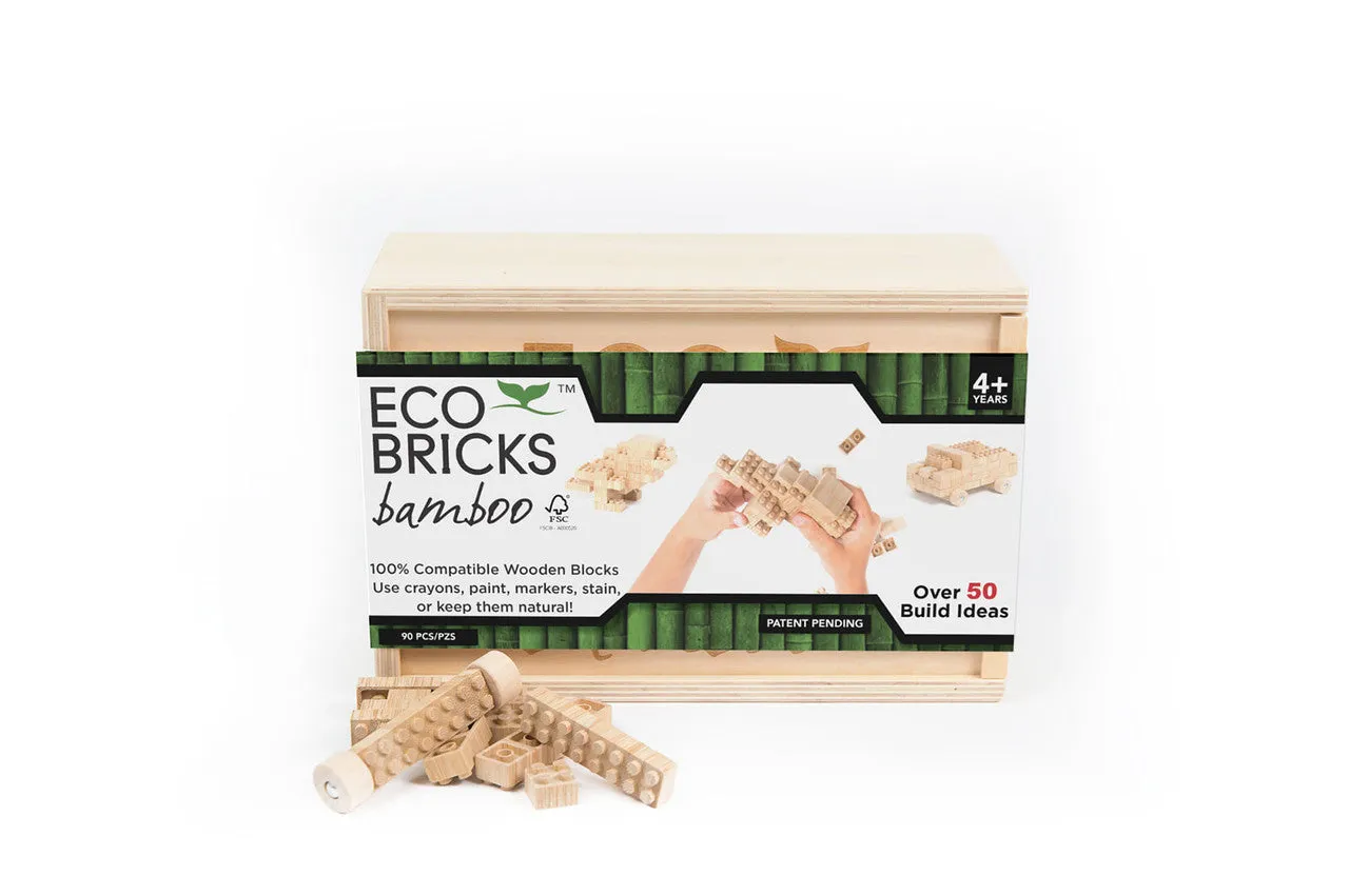 Eco-bricks- 90 Piece Bamboo
