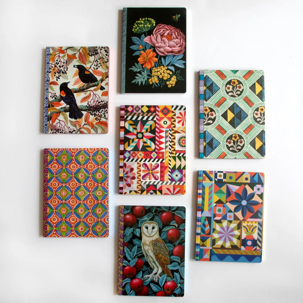 eeBoo Piece & Love Autumn Blackbirds Gilded Journal - Hardcover Diary