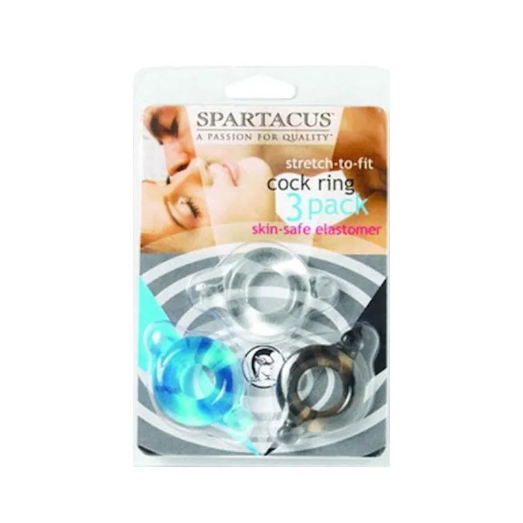 Elastomer Cock Ring 3 Pack