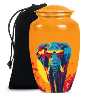 Elephant Urn - Large Memorial Cremation Urn for Human Ashes