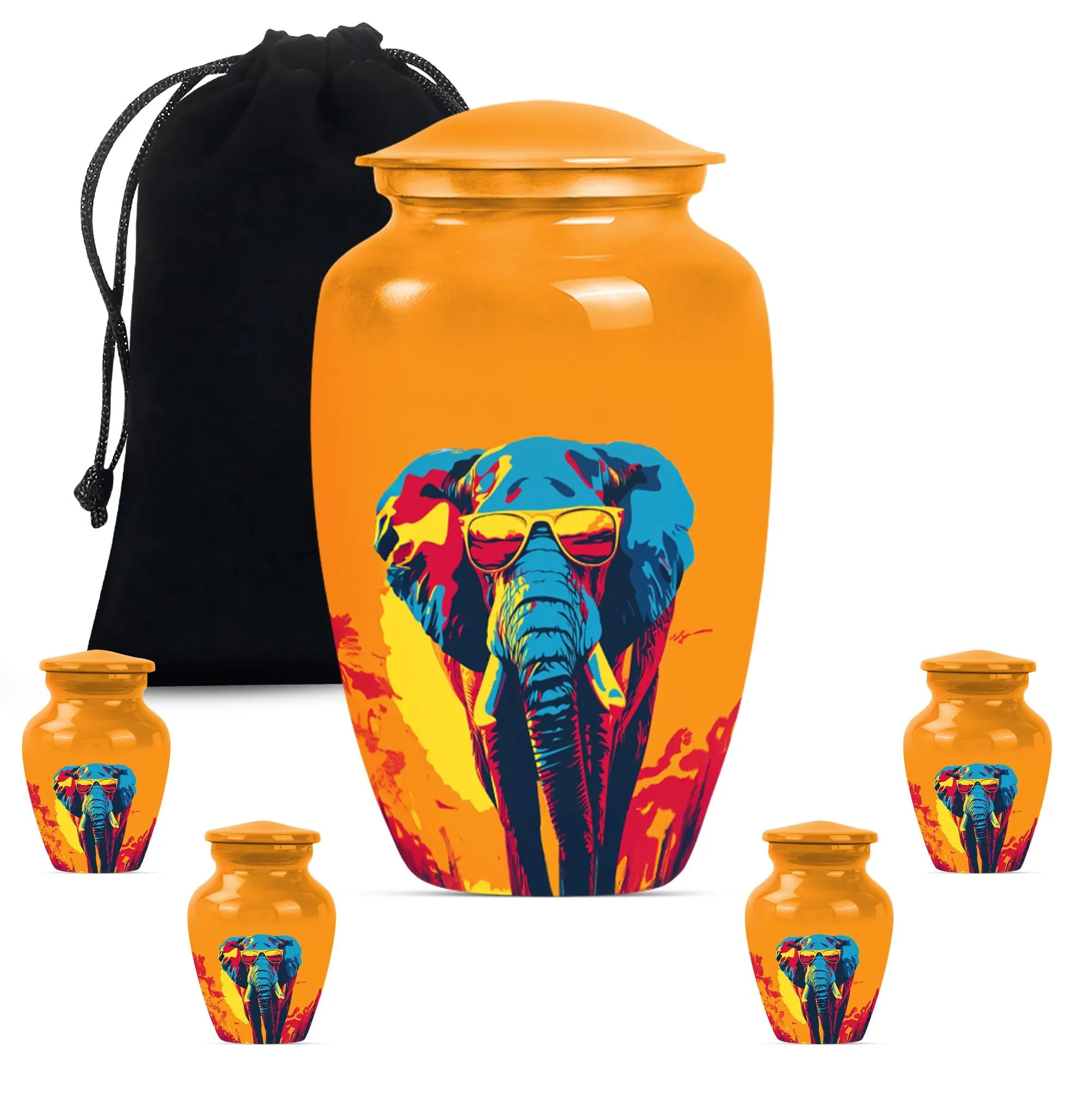 Elephant Urn - Large Memorial Cremation Urn for Human Ashes