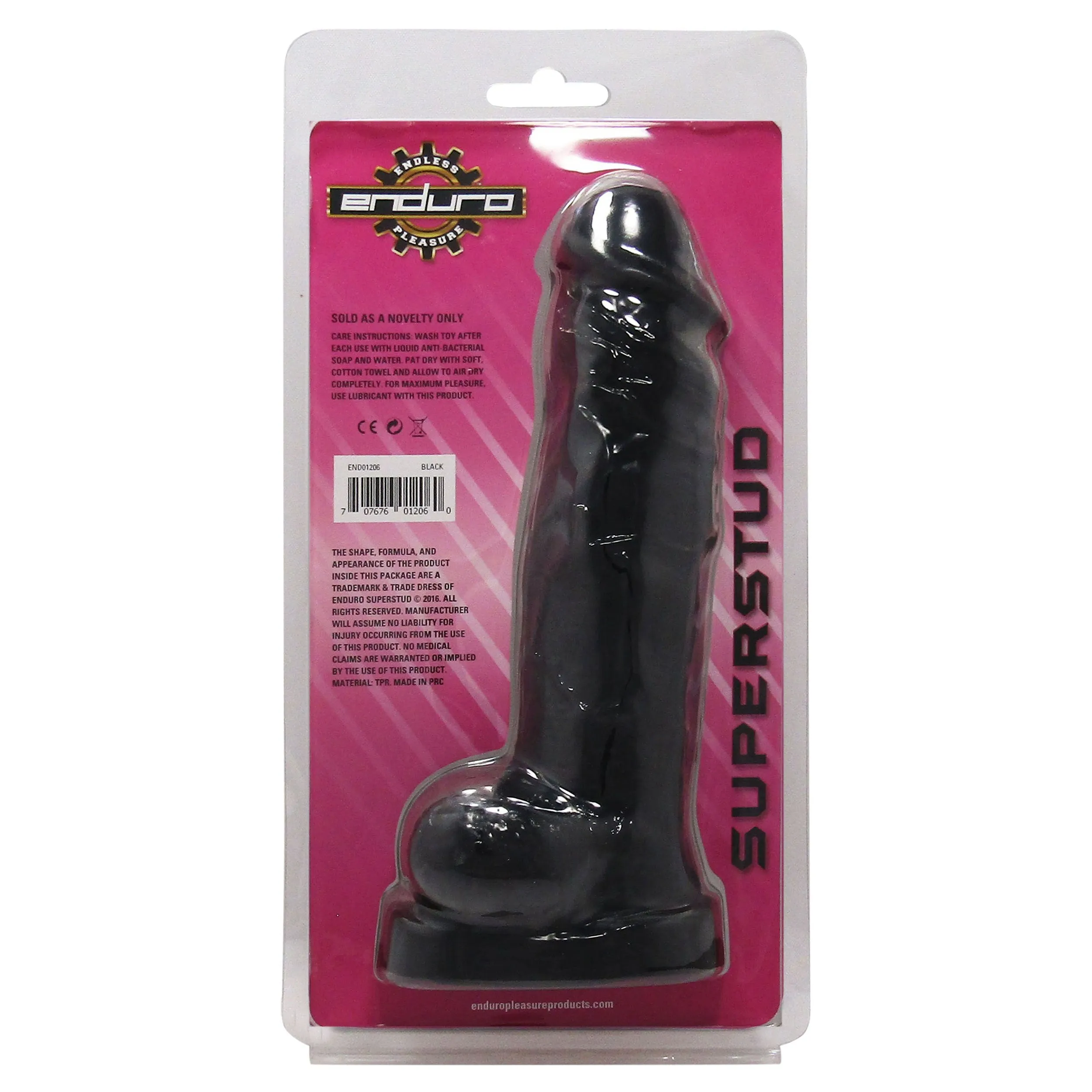 Enduro 11in Black Dildo