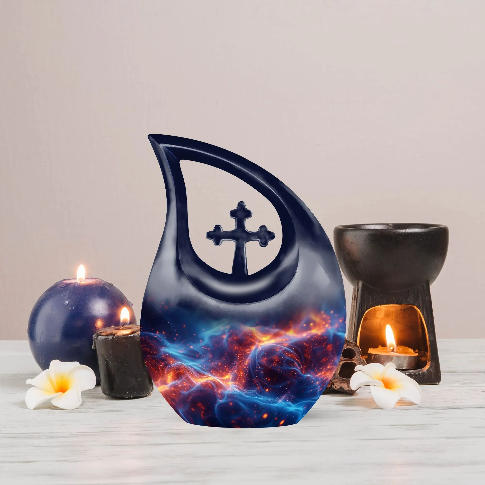 Fire Theme Urn - Admirable Memorial Urn for Your Beloved Mom