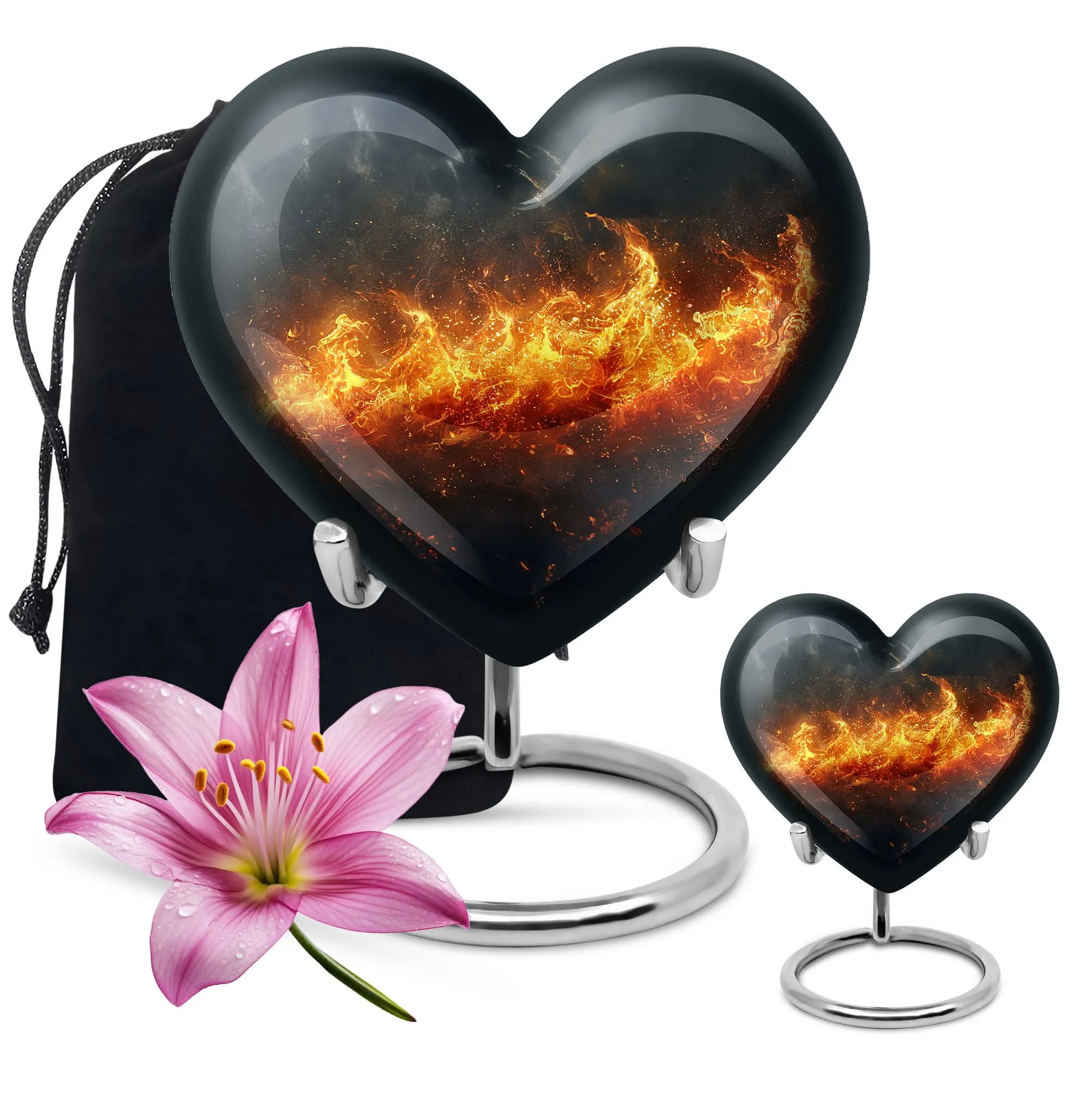Fire Urn Eternity: Human Ashes Cremation Keepsake for Adults
