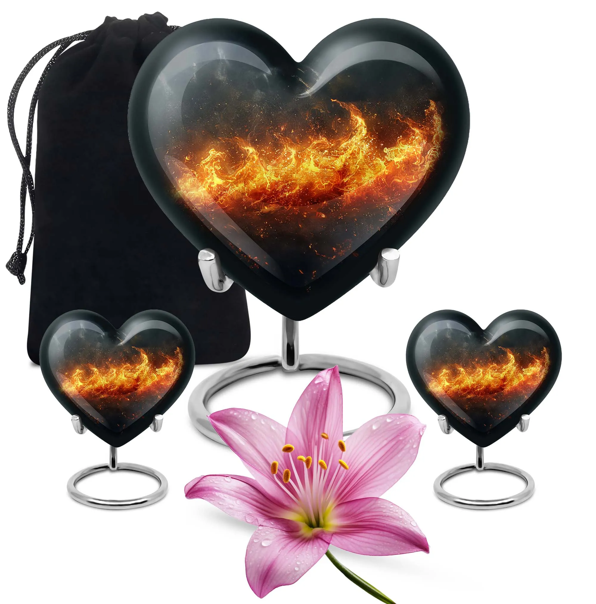 Fire Urn Eternity: Human Ashes Cremation Keepsake for Adults