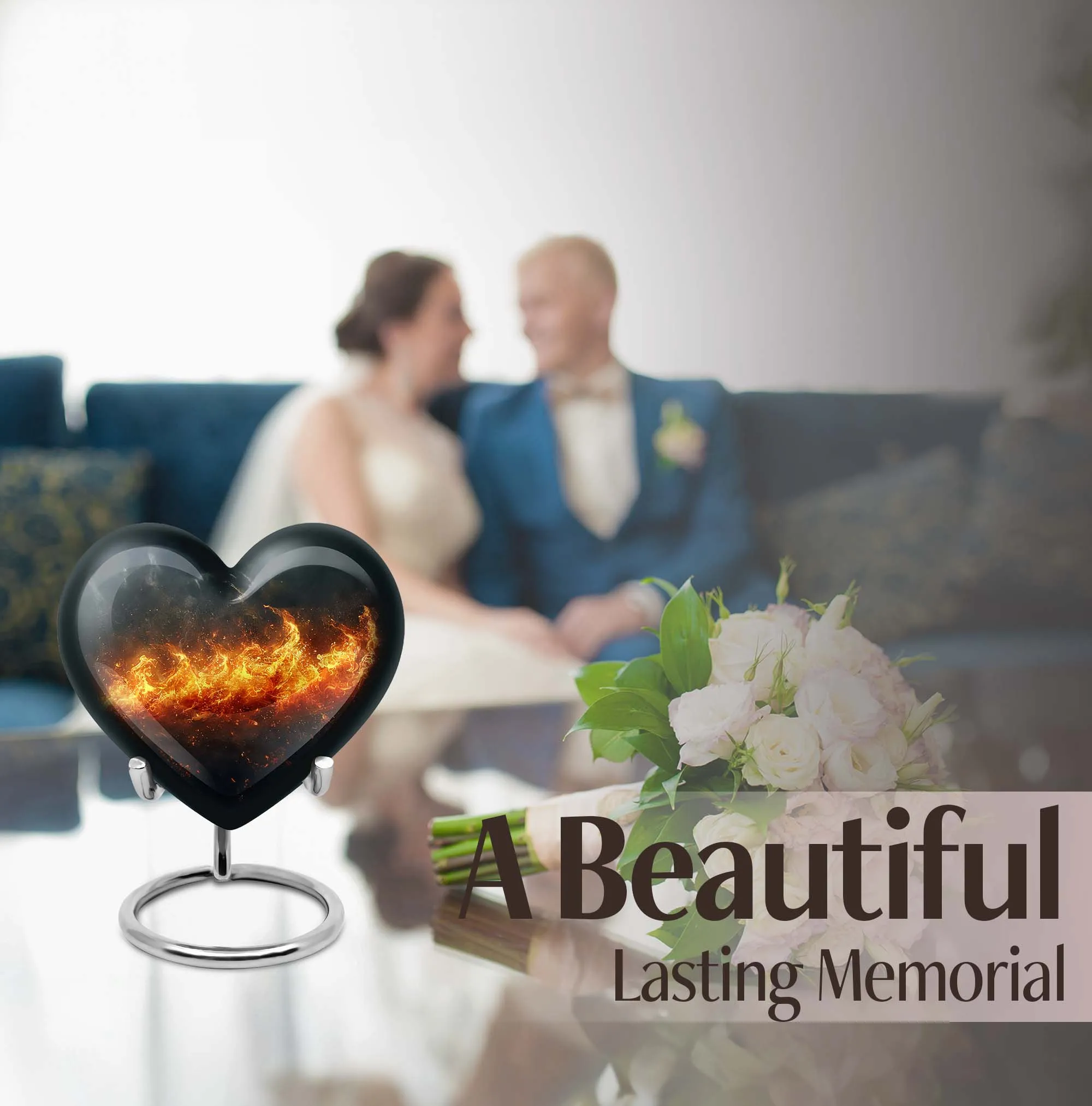 Fire Urn Eternity: Human Ashes Cremation Keepsake for Adults