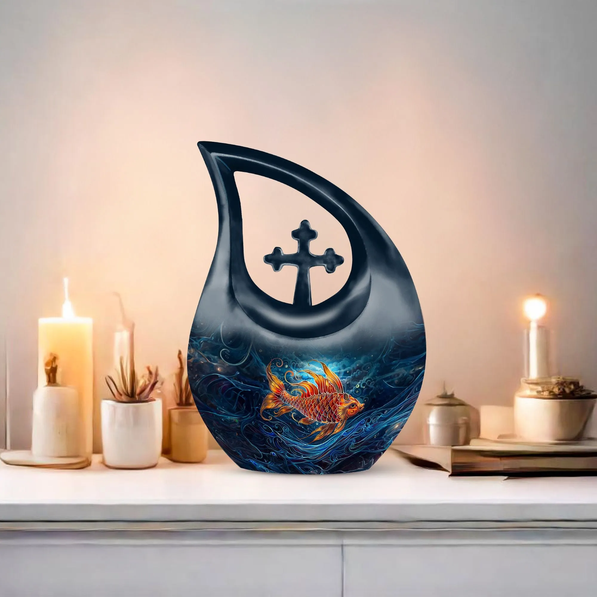 Fish Urn: A Medium Size Memorial Cremation Urn