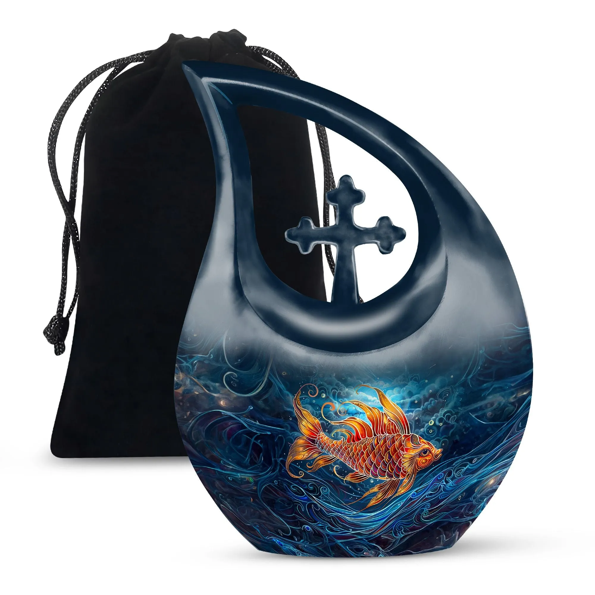 Fish Urn: A Medium Size Memorial Cremation Urn