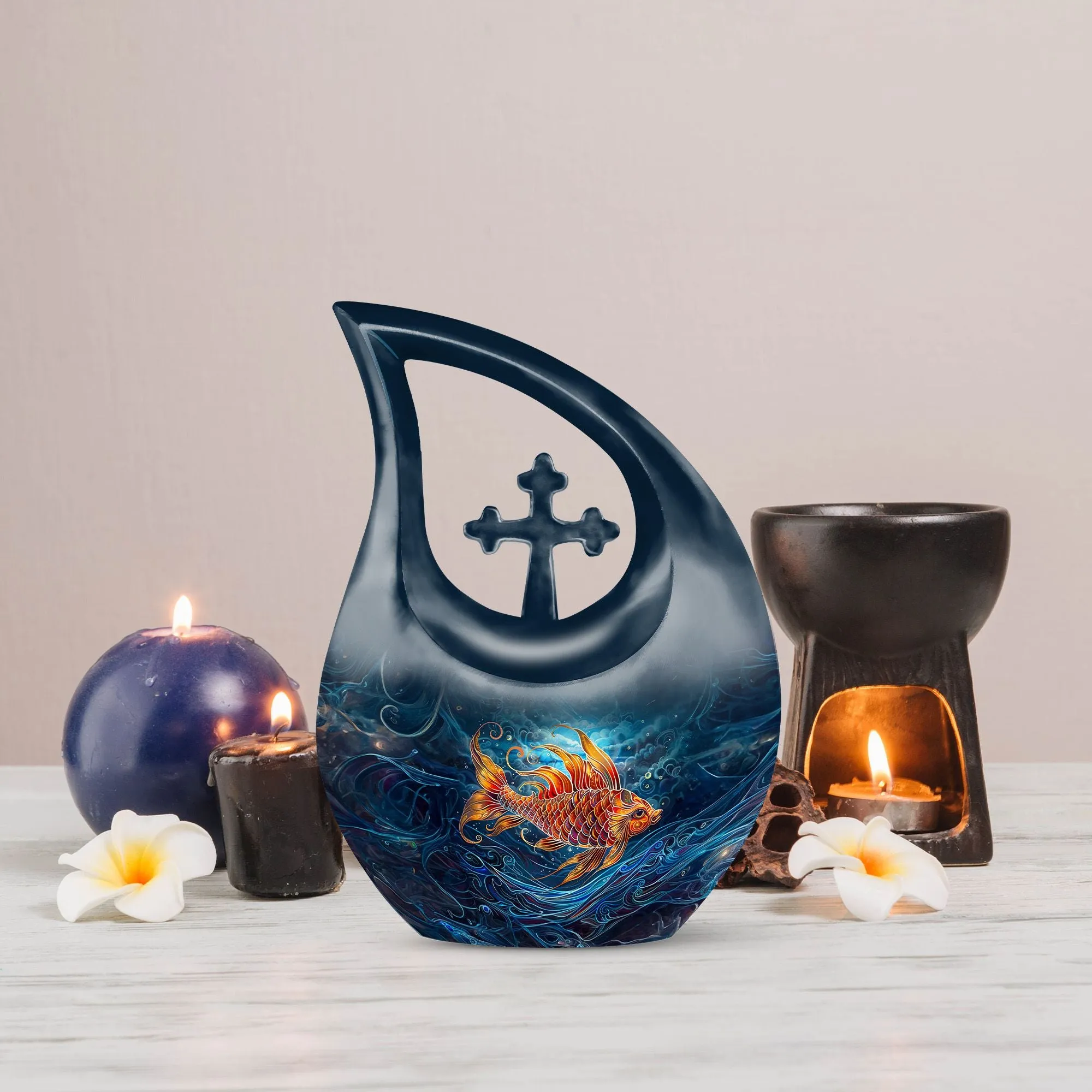 Fish Urn: A Medium Size Memorial Cremation Urn
