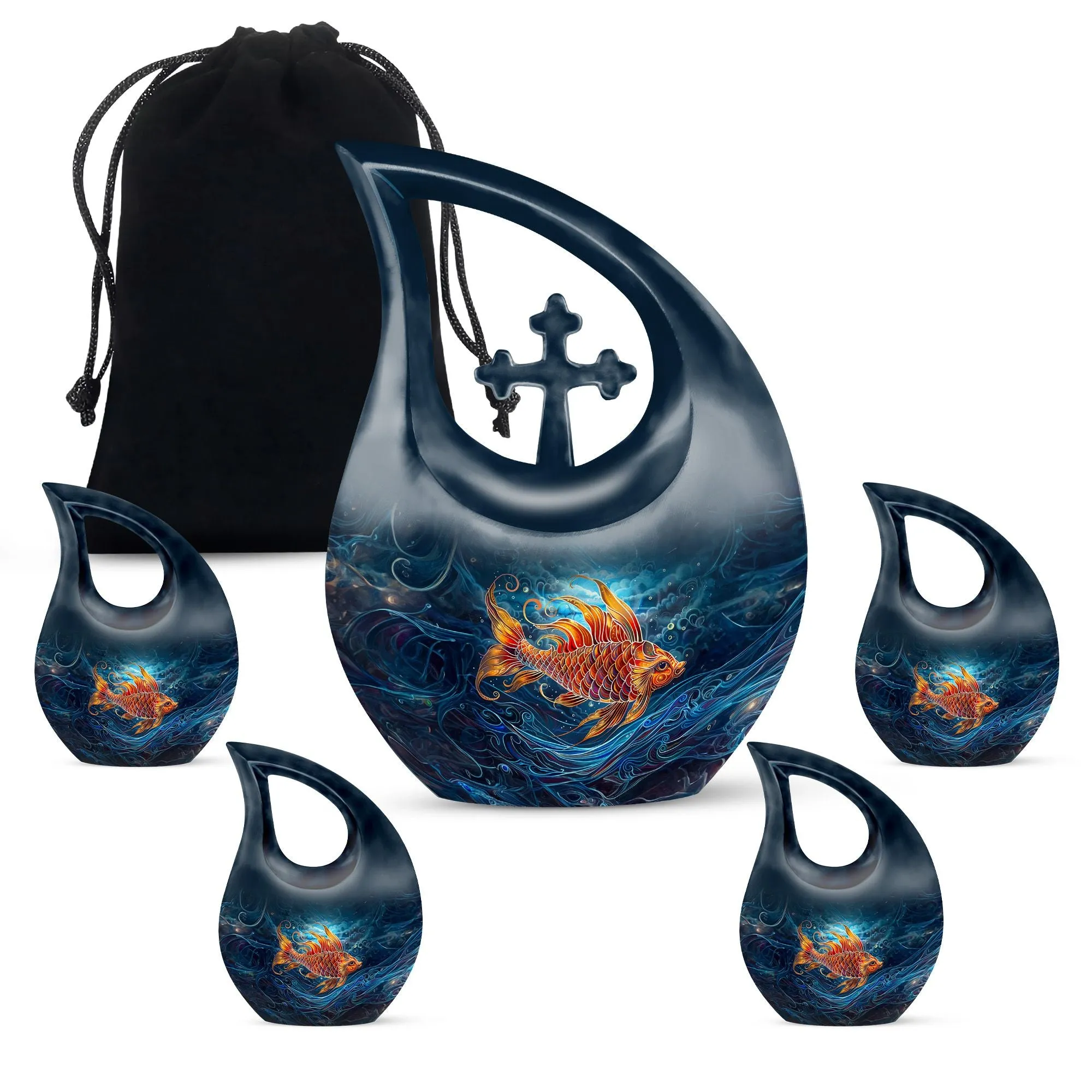 Fish Urn: A Medium Size Memorial Cremation Urn