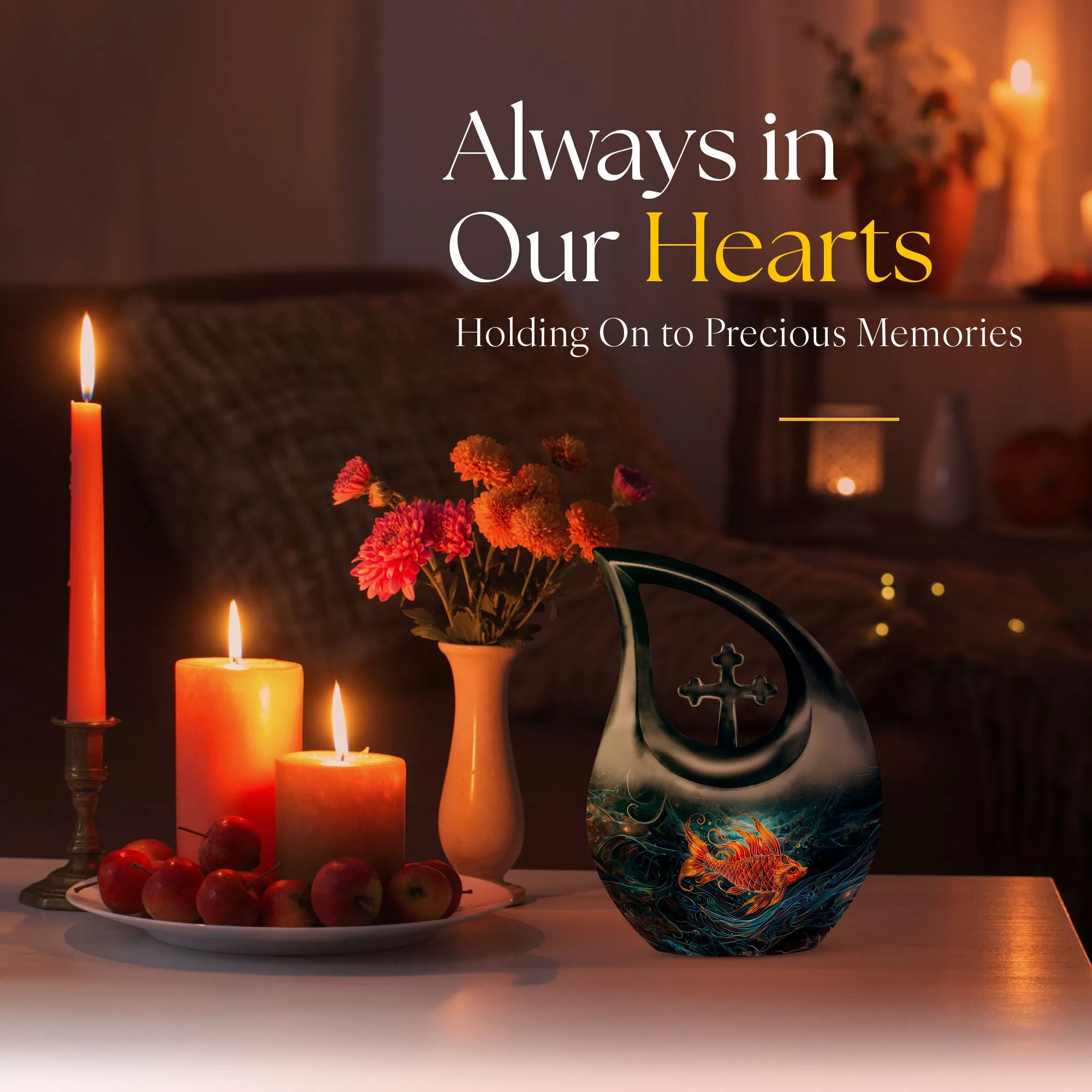 Fish Urn: A Medium Size Memorial Cremation Urn