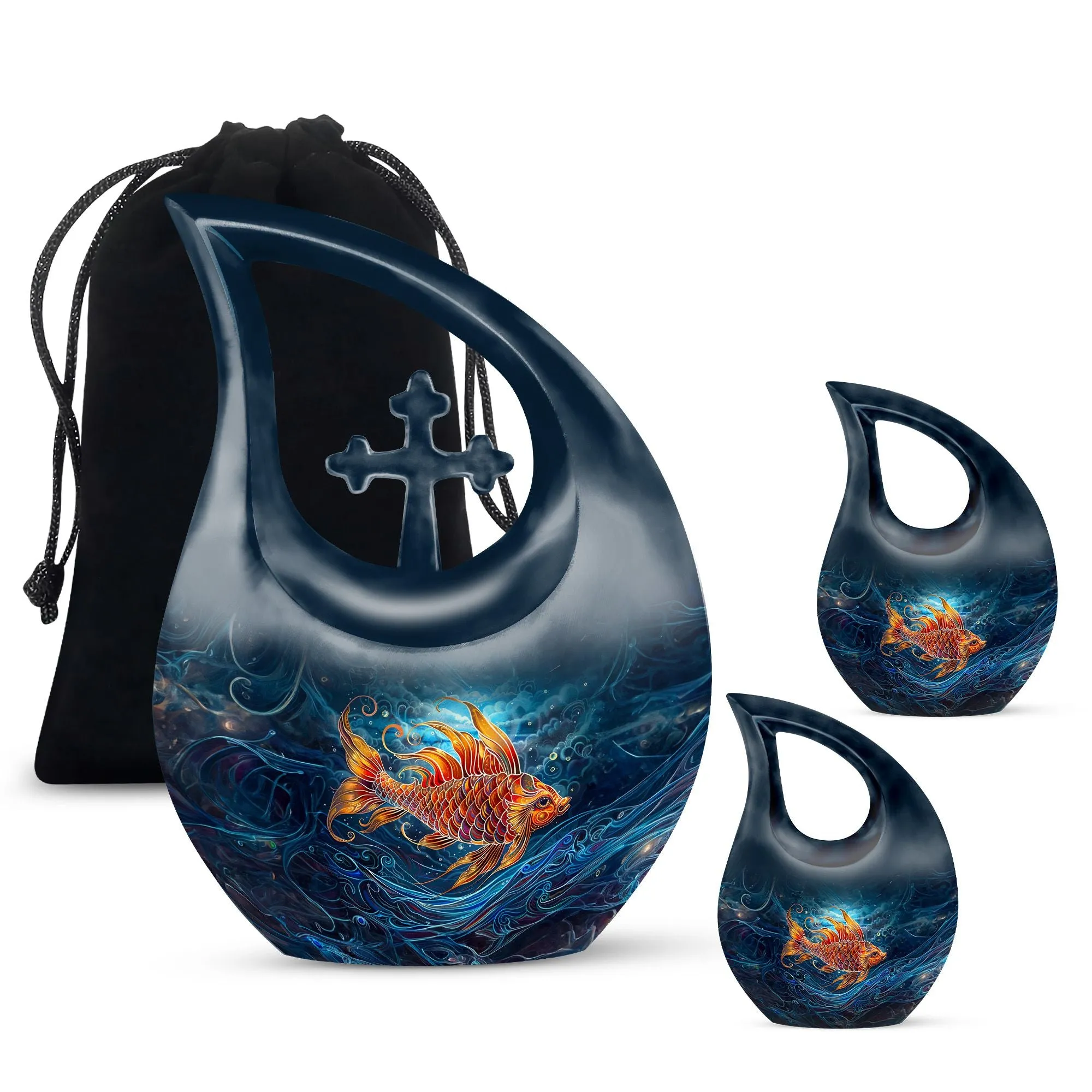 Fish Urn: A Medium Size Memorial Cremation Urn