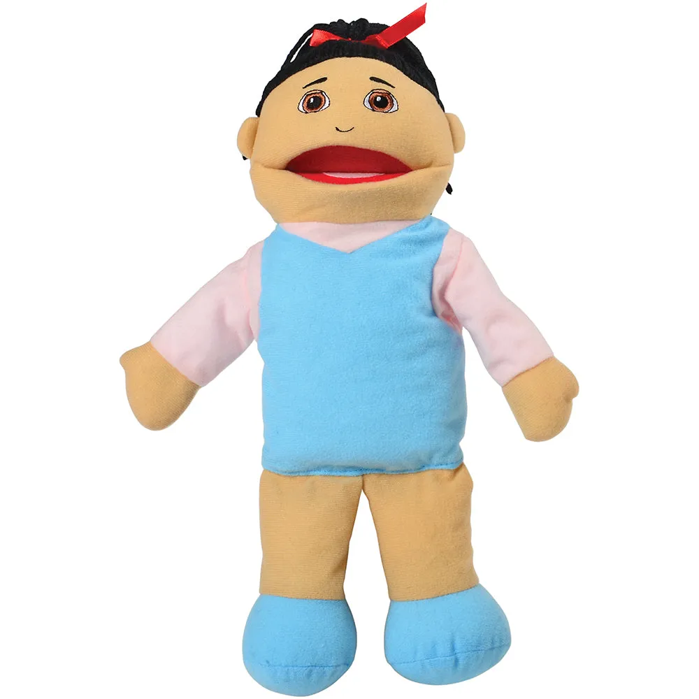 Full Bodied Asian Family Puppets | 4 Piece Set