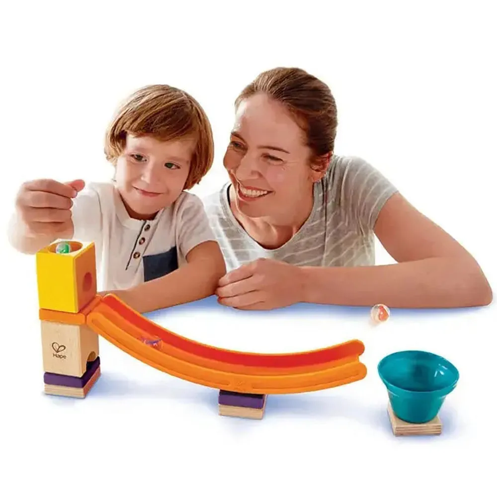 Hape Quadrilla Mega Skatepark Wooden Toy - High-Speed Marble Fun