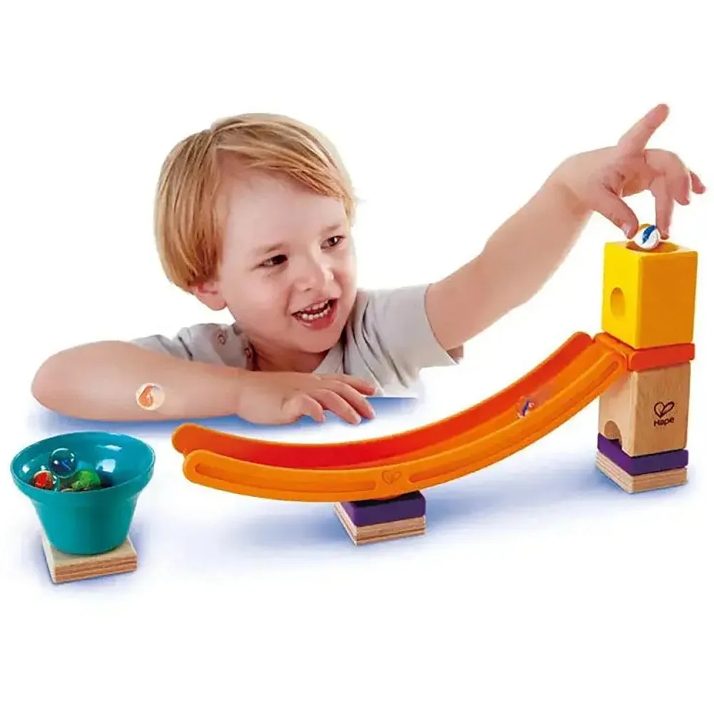 Hape Quadrilla Mega Skatepark Wooden Toy - High-Speed Marble Fun