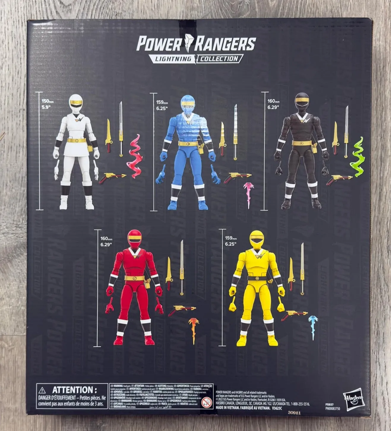 Hasbro Power Rangers Lightning Collection Mighty Morphin Alien Rangers 5 Figure Set