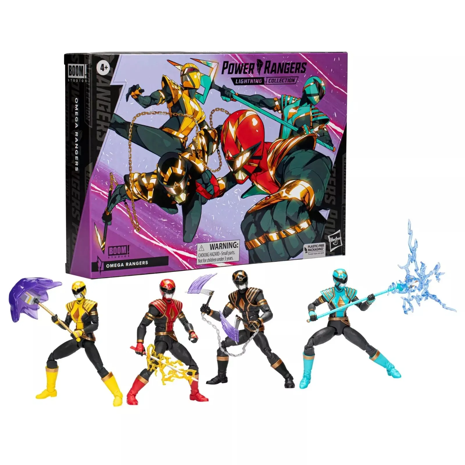 Hasbro Power Rangers Lightning Collection Omega Con 4 Pack Exclusive
