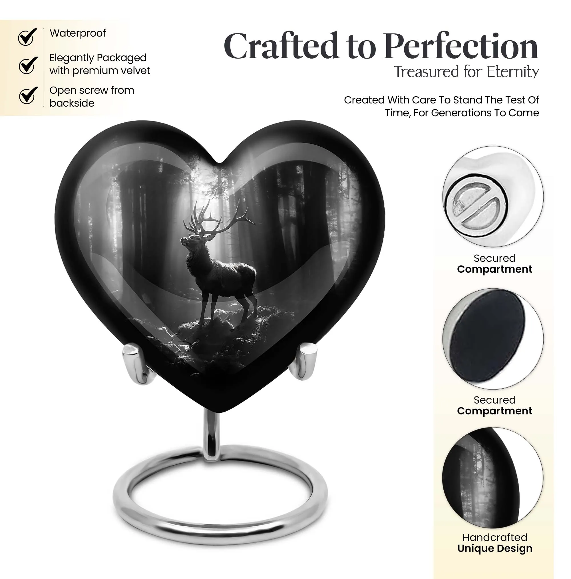 Heartfelt Deer Urn - The Transcendent Memorial for Cremation