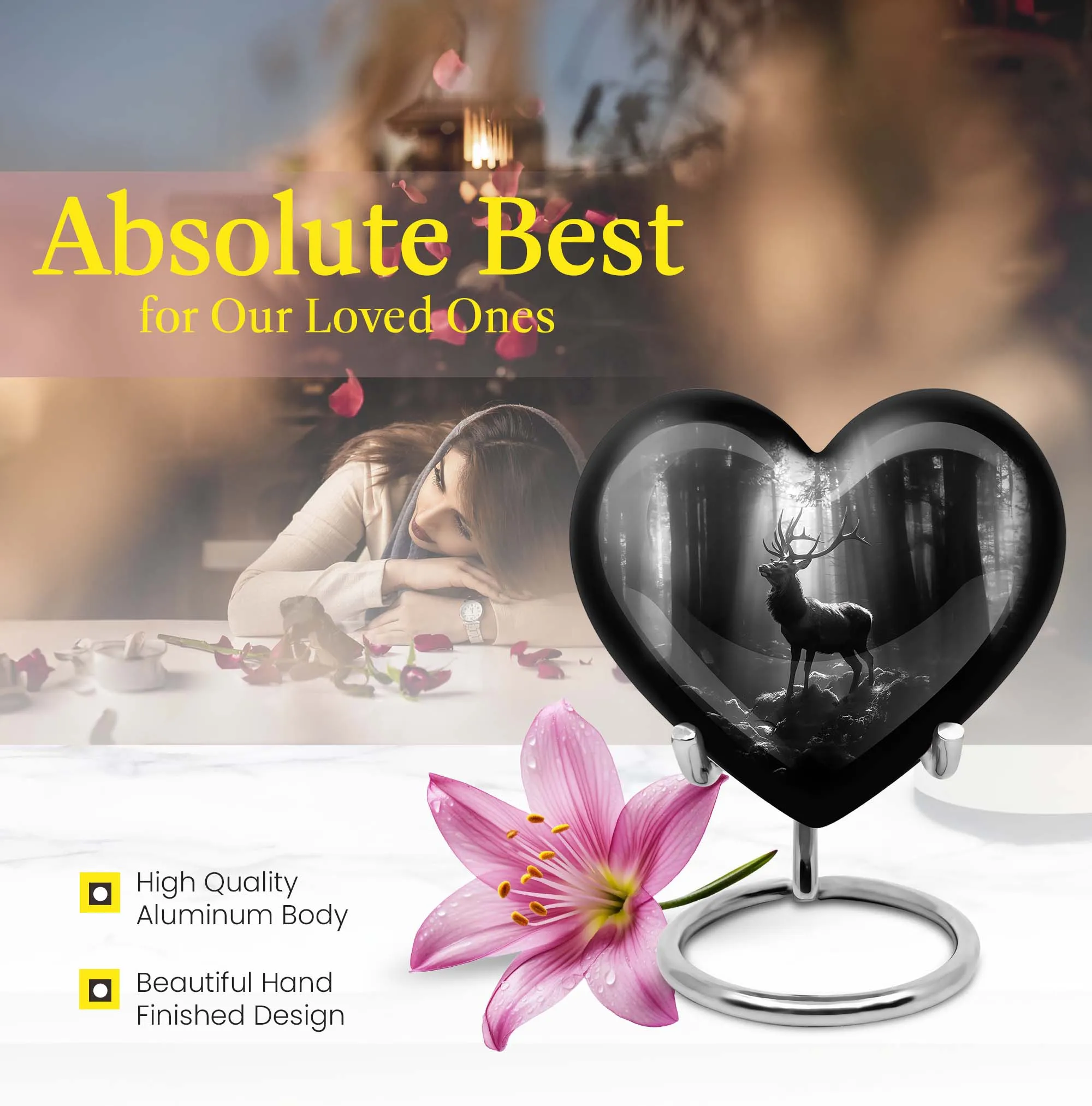 Heartfelt Deer Urn - The Transcendent Memorial for Cremation