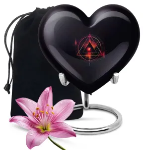 Heartfelt Remembrance Love-Filled Catholic Cremation Urn for Dad