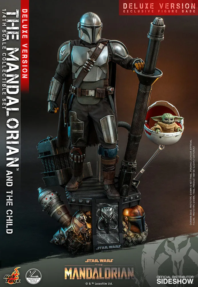 Hot Toys 1/4 Star Wars The Mandalorian and The Child (Deluxe) Quarter Scale Figure QS017