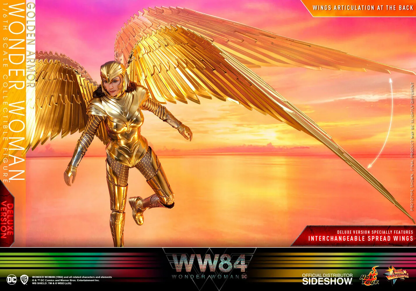 Hot Toys 1/6 DC Comics Golden Armor Wonder Woman DELUXE Version Sixth Scale Figure MMS578