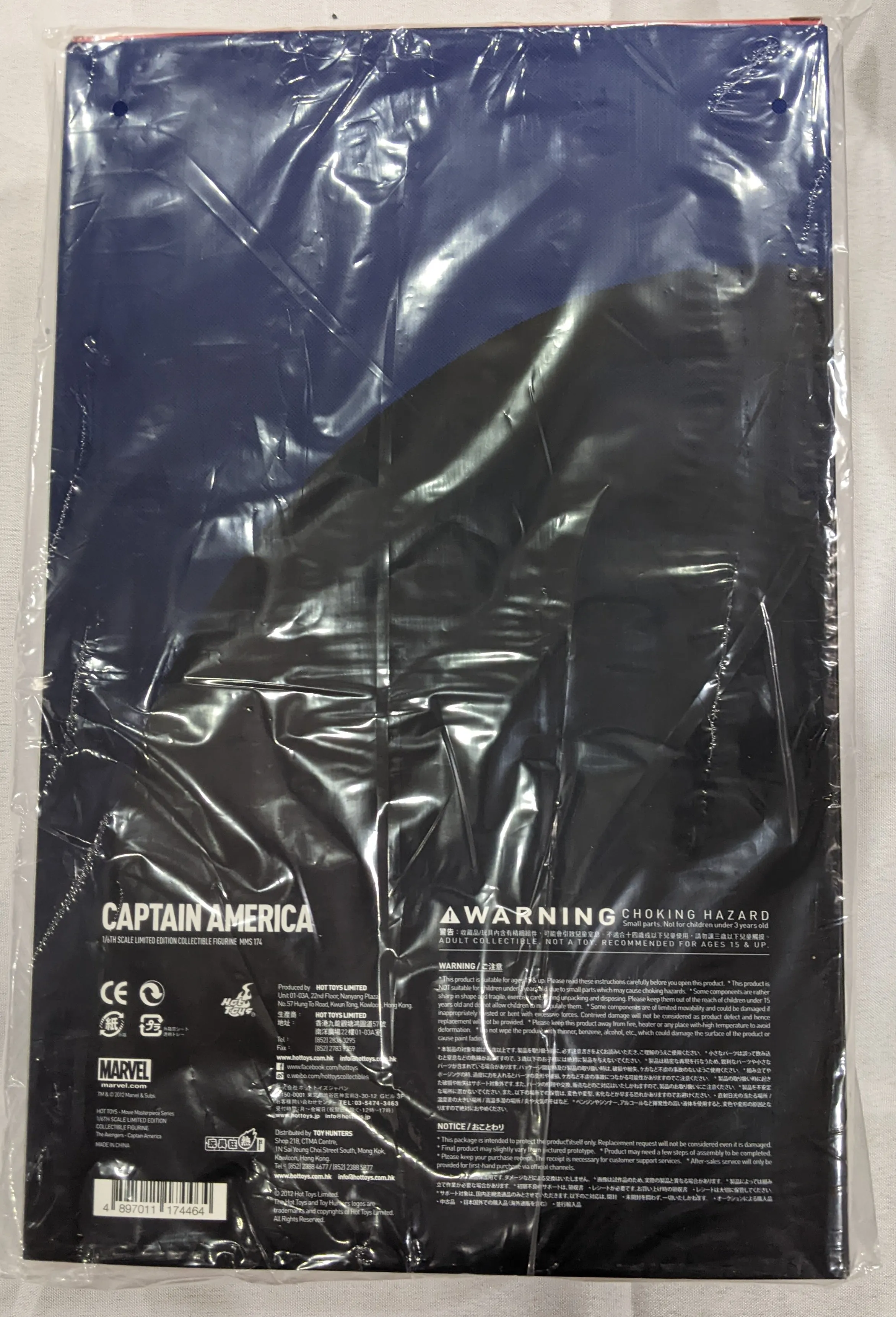 Hot Toys 1/6 The Avengers Captain America Sixth Scale Figure MMS174