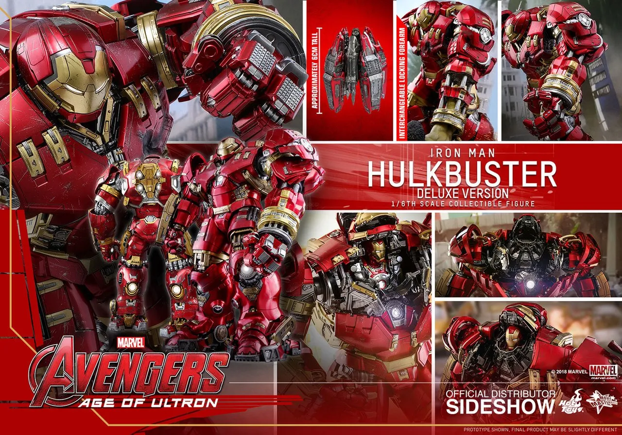 Hot Toys Movie Masterpiece 1/6 Scale Figure - Avengers: Age of Ultron - Hulkbuster - (Deluxe Version)