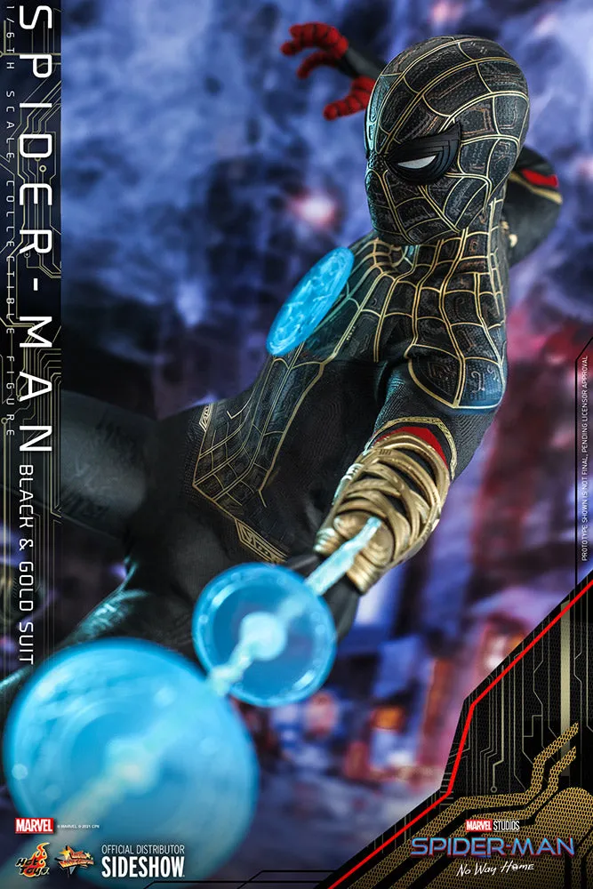 Hot Toys Movie Masterpiece 1/6 Scale Figure - Spider-Man (Black & Gold Suit) - Spider-Man: No Way Home