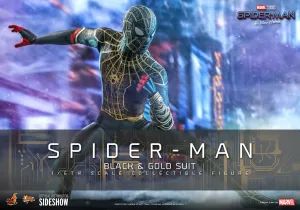 Hot Toys Movie Masterpiece 1/6 Scale Figure - Spider-Man (Black & Gold Suit) - Spider-Man: No Way Home