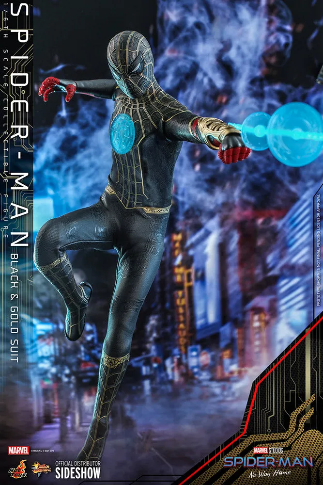 Hot Toys Movie Masterpiece 1/6 Scale Figure - Spider-Man (Black & Gold Suit) - Spider-Man: No Way Home
