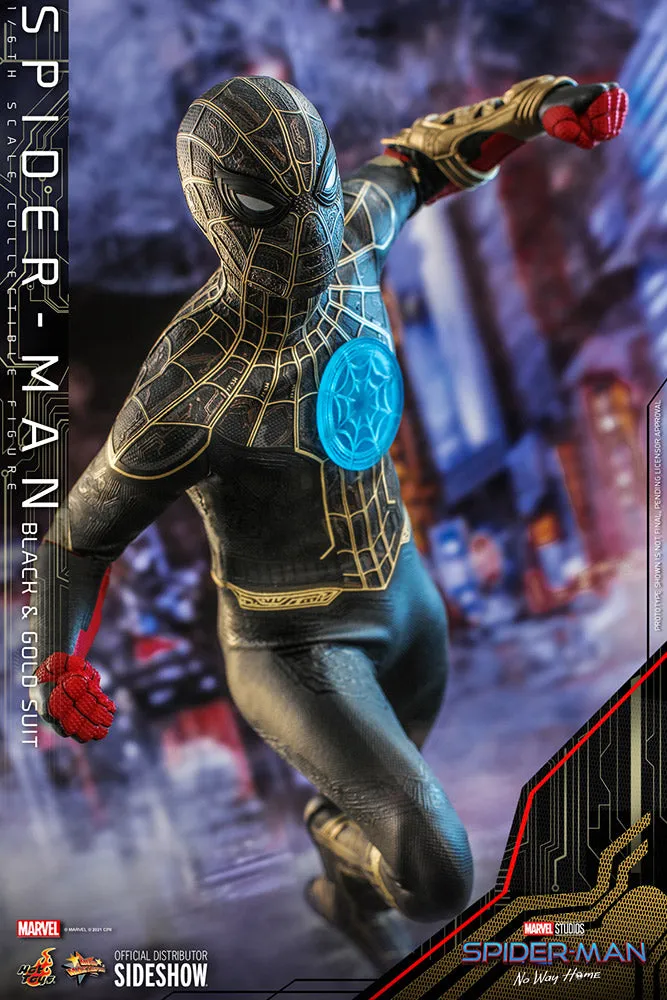 Hot Toys Movie Masterpiece 1/6 Scale Figure - Spider-Man (Black & Gold Suit) - Spider-Man: No Way Home