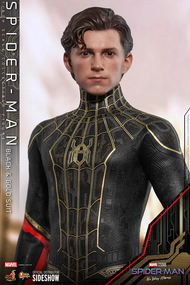 Hot Toys Movie Masterpiece 1/6 Scale Figure - Spider-Man (Black & Gold Suit) - Spider-Man: No Way Home