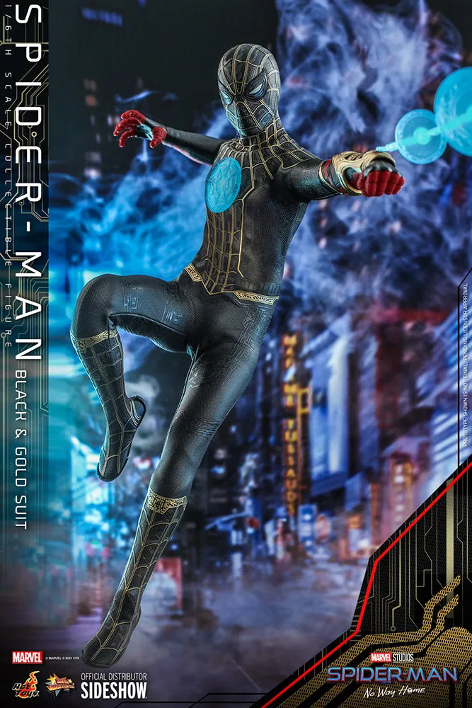Hot Toys Movie Masterpiece 1/6 Scale Figure - Spider-Man (Black & Gold Suit) - Spider-Man: No Way Home