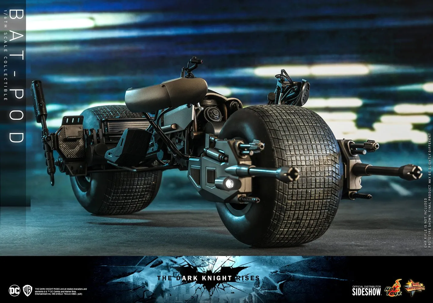 Hot Toys Movie Masterpiece 1/6 Scale Figure - The Dark Knight Rises - Batpod