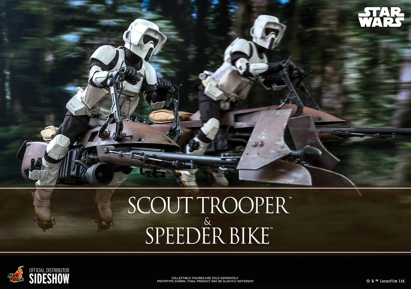 Hot Toys Movie Masterpiece - 1/6 Scale Scout Trooper and Speeder Bike (Episode VI: Return of the Jedi)