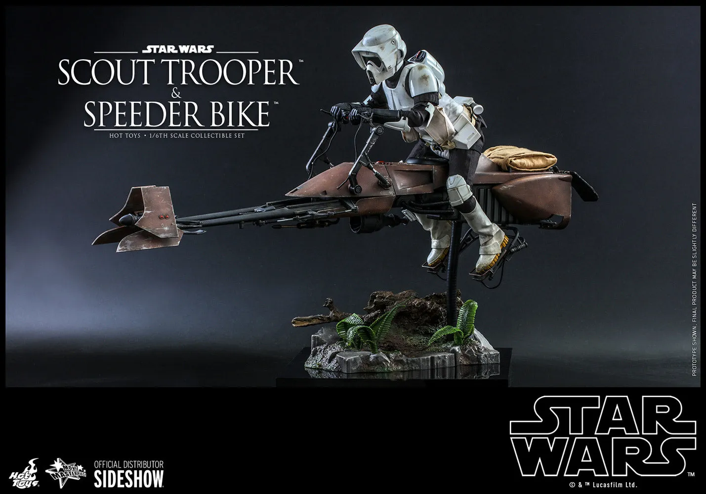 Hot Toys Movie Masterpiece - 1/6 Scale Scout Trooper and Speeder Bike (Episode VI: Return of the Jedi)