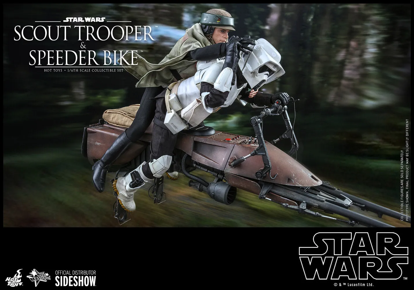 Hot Toys Movie Masterpiece - 1/6 Scale Scout Trooper and Speeder Bike (Episode VI: Return of the Jedi)
