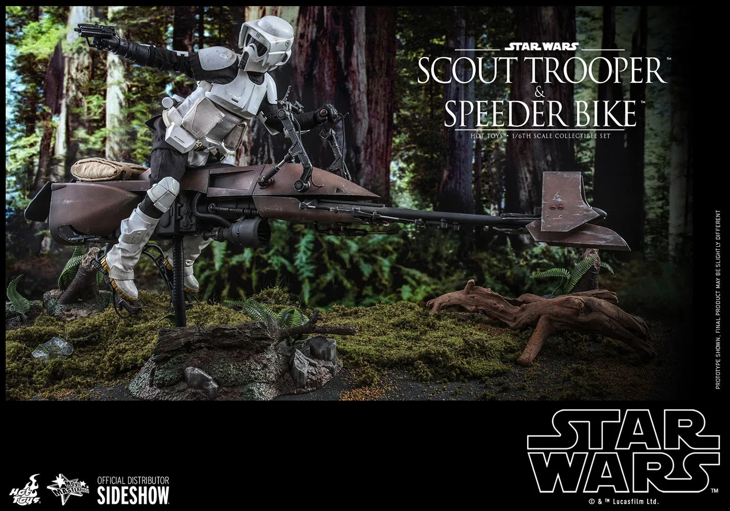 Hot Toys Movie Masterpiece - 1/6 Scale Scout Trooper and Speeder Bike (Episode VI: Return of the Jedi)