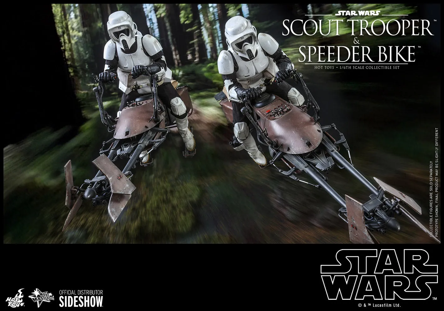 Hot Toys Movie Masterpiece - 1/6 Scale Scout Trooper and Speeder Bike (Episode VI: Return of the Jedi)