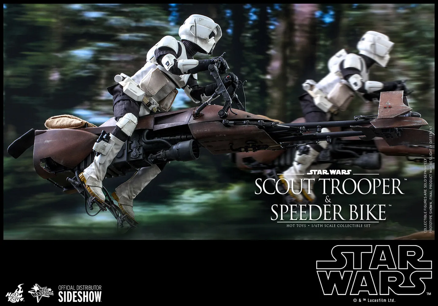 Hot Toys Movie Masterpiece - 1/6 Scale Scout Trooper and Speeder Bike (Episode VI: Return of the Jedi)