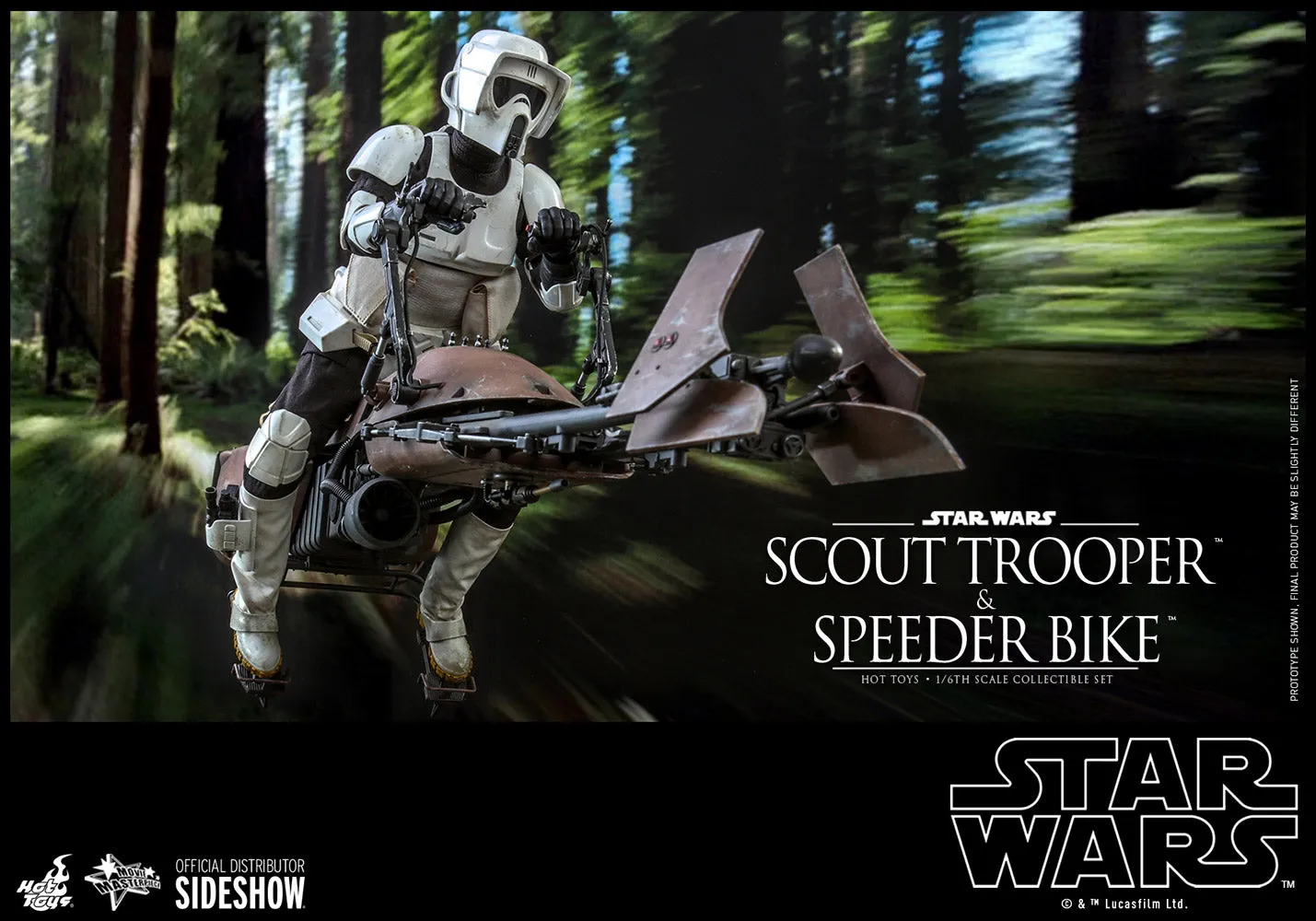 Hot Toys Movie Masterpiece - 1/6 Scale Scout Trooper and Speeder Bike (Episode VI: Return of the Jedi)