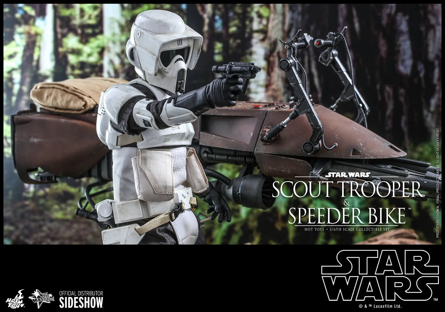 Hot Toys Movie Masterpiece - 1/6 Scale Scout Trooper and Speeder Bike (Episode VI: Return of the Jedi)