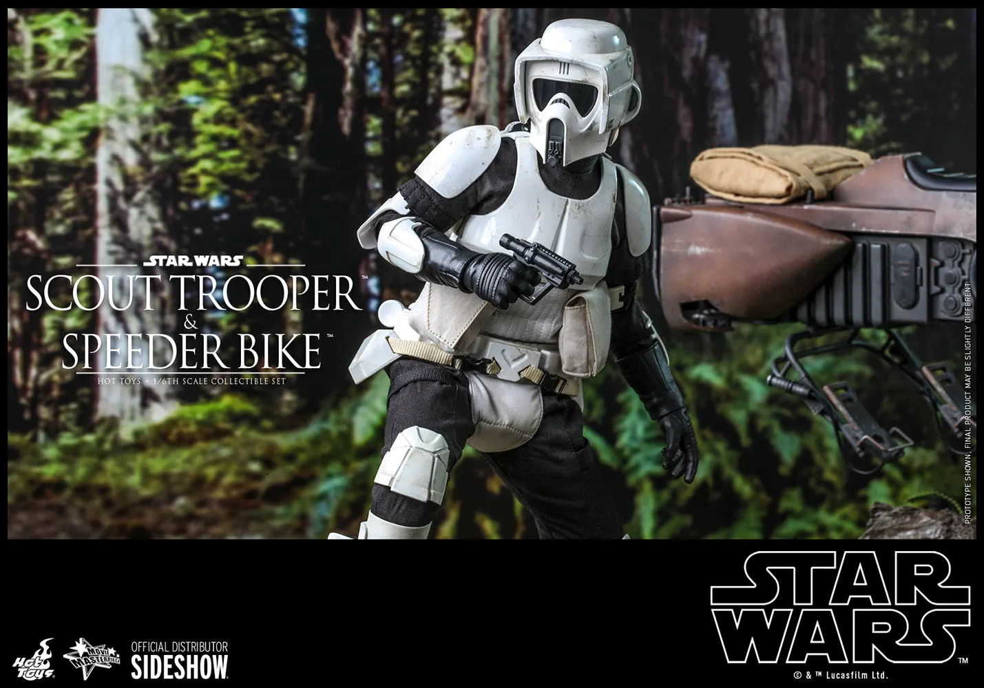 Hot Toys Movie Masterpiece - 1/6 Scale Scout Trooper and Speeder Bike (Episode VI: Return of the Jedi)