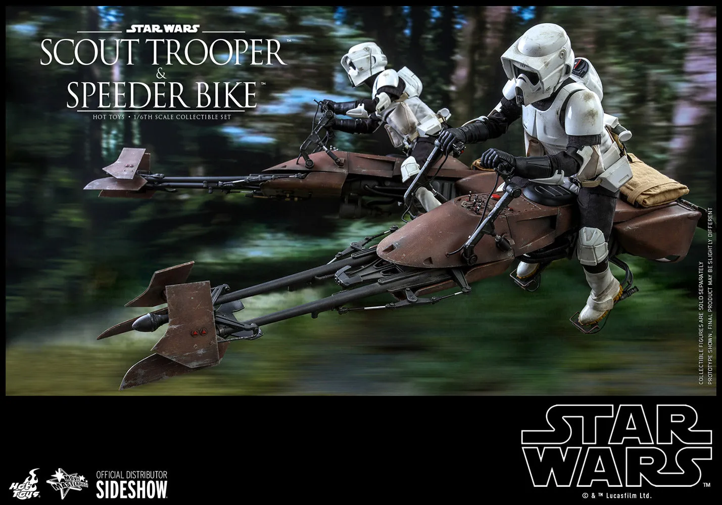 Hot Toys Movie Masterpiece - 1/6 Scale Scout Trooper and Speeder Bike (Episode VI: Return of the Jedi)
