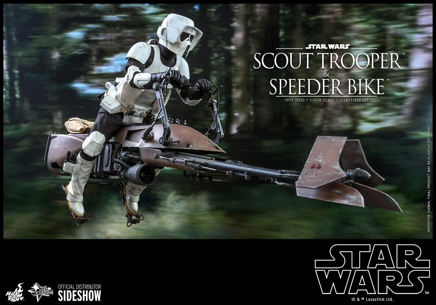 Hot Toys Movie Masterpiece - 1/6 Scale Scout Trooper and Speeder Bike (Episode VI: Return of the Jedi)