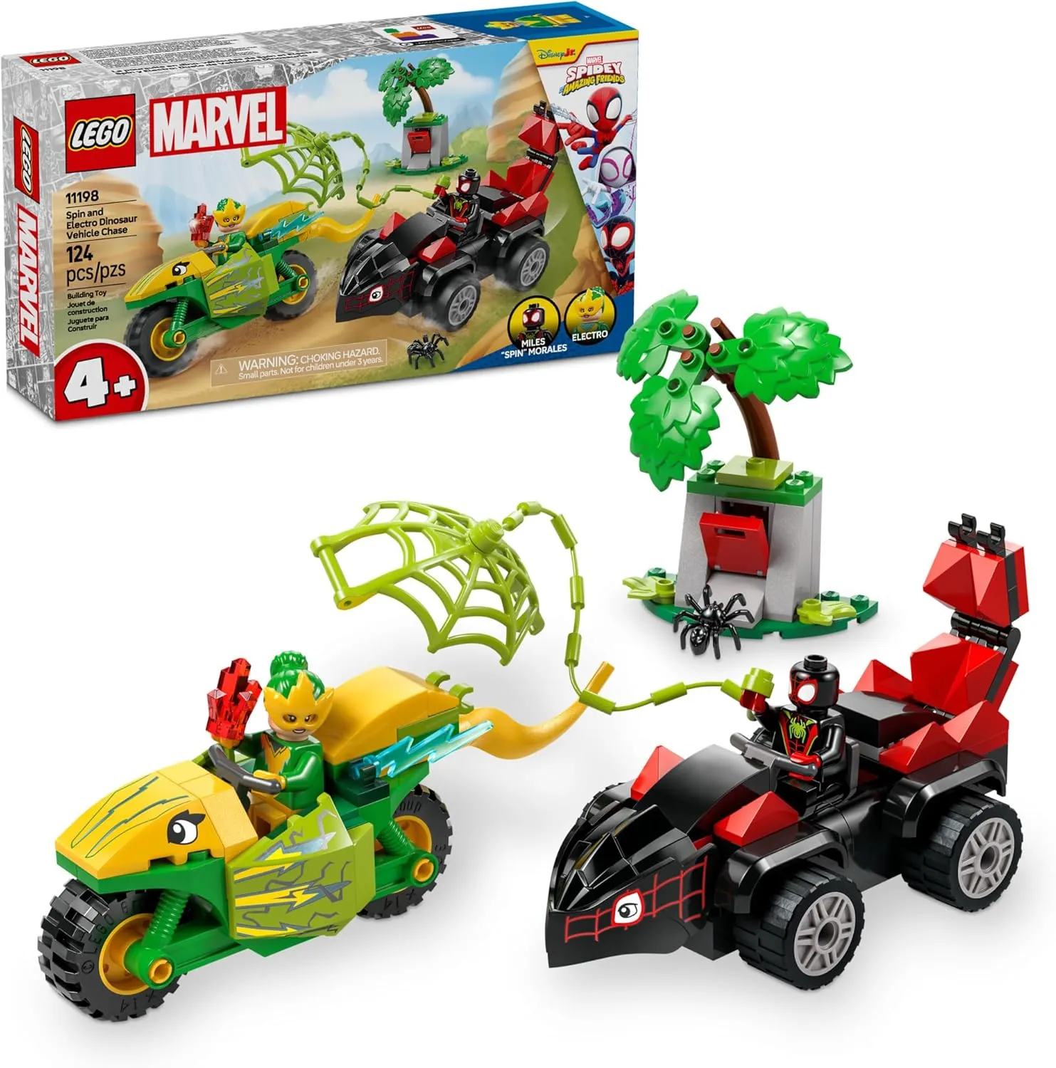 Lego 11198 - Marvel Spin and Electro Dinosaur Vehicle Chase