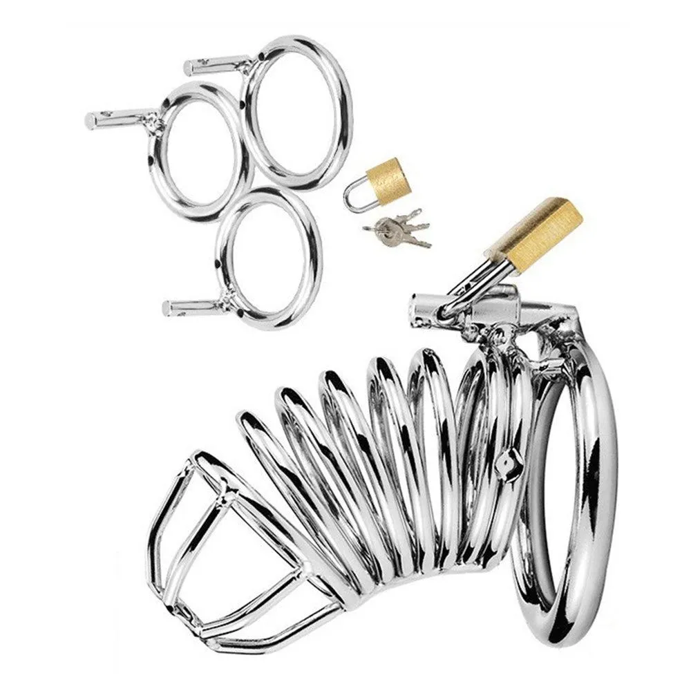 Leto 3.5" Lockable Hollow Metal Cock Cage
