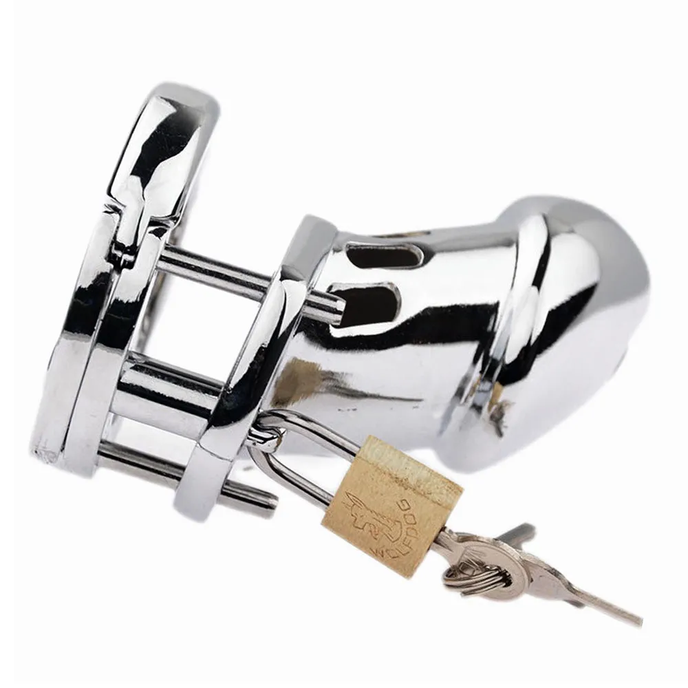 Leto 3.5" Lockable Solid Metal Cock Cage