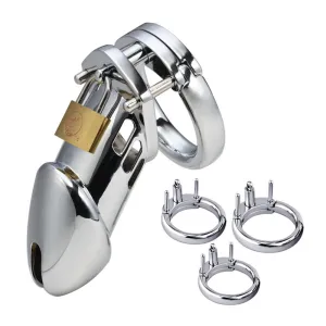 Leto 3.5" Lockable Solid Metal Cock Cage